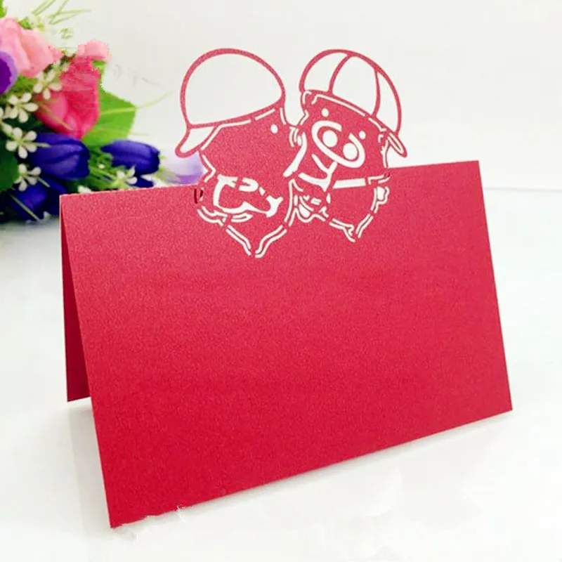 100 Pcs Wedding Table Name Place Cards Greeting Tags Tented Seating Seat Assignment Birthdays Party 5Z | Дом и сад