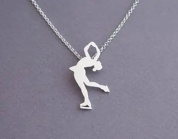 

Wholesale Figure Skating Necklace Pendant - Ice Skating Jewelry