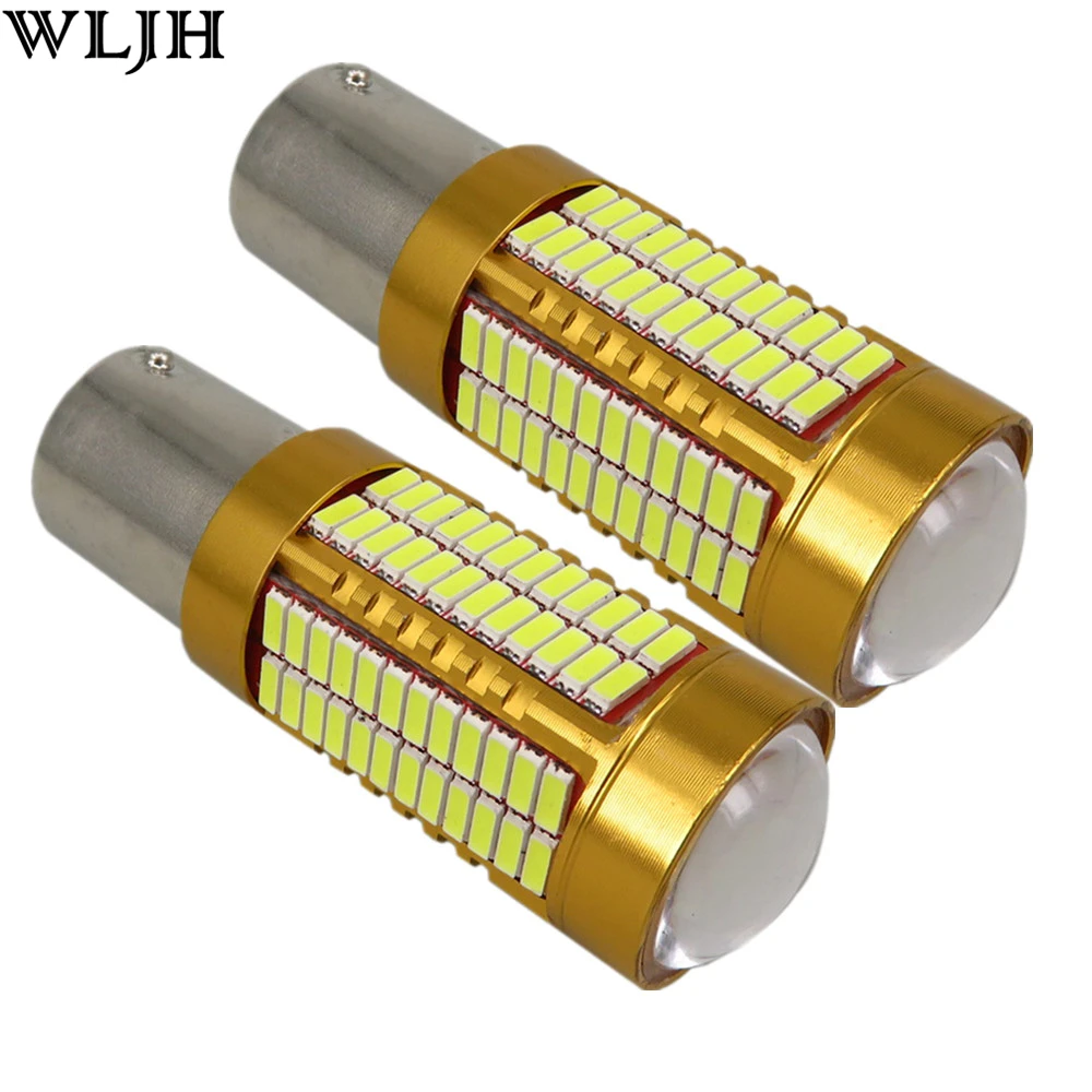 WLJH 2x Canbus 20 Вт 1156 BA15S P21W светодиодный лампы 4014SMD Автомобильная резервная копия светильник для BMW 228i 320i 328d 328i 335i M3 X1 X4