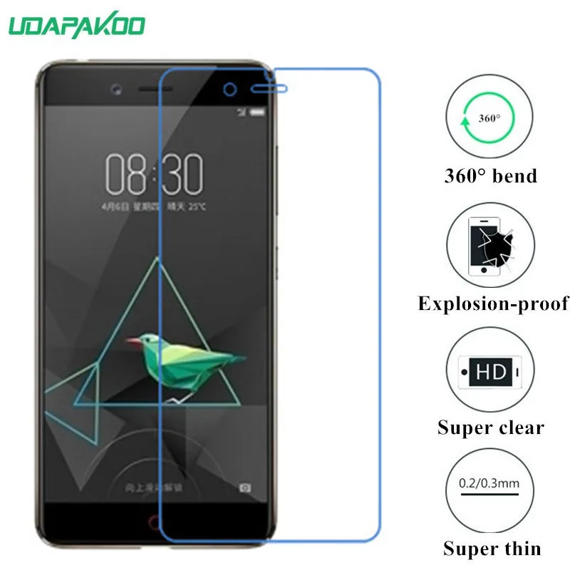 

udapakoo clear Tempered (soft glass) film for ZTE nubia Z17 mini Nano Explosion-proof glass Screen Protector