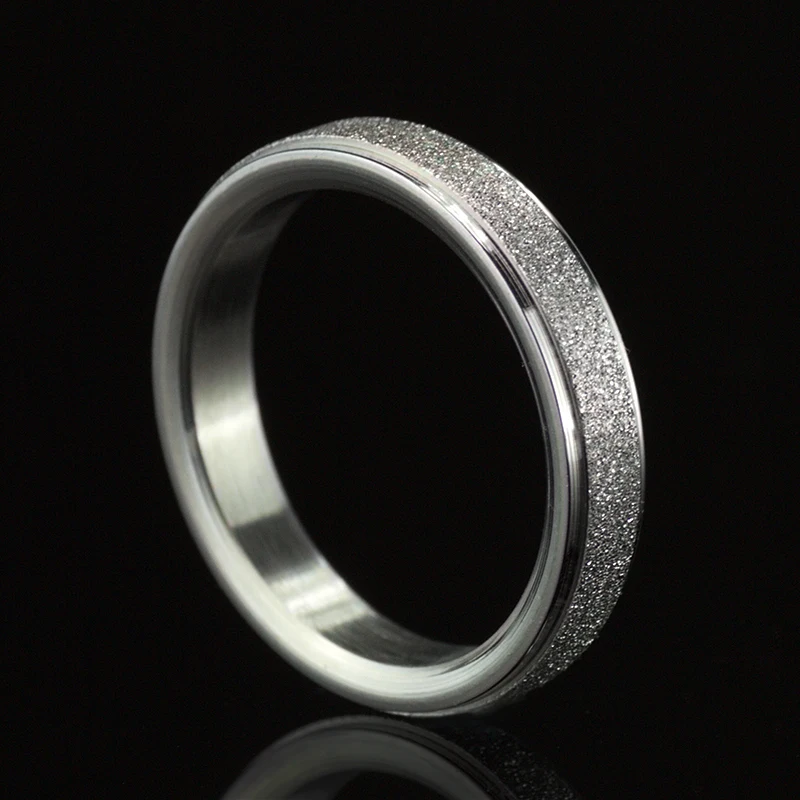 Белое золото модное серебряное кольцо с Глазированная поверхность кольца Пара Кольца обручальные кольца для женщин ювелирные изделия