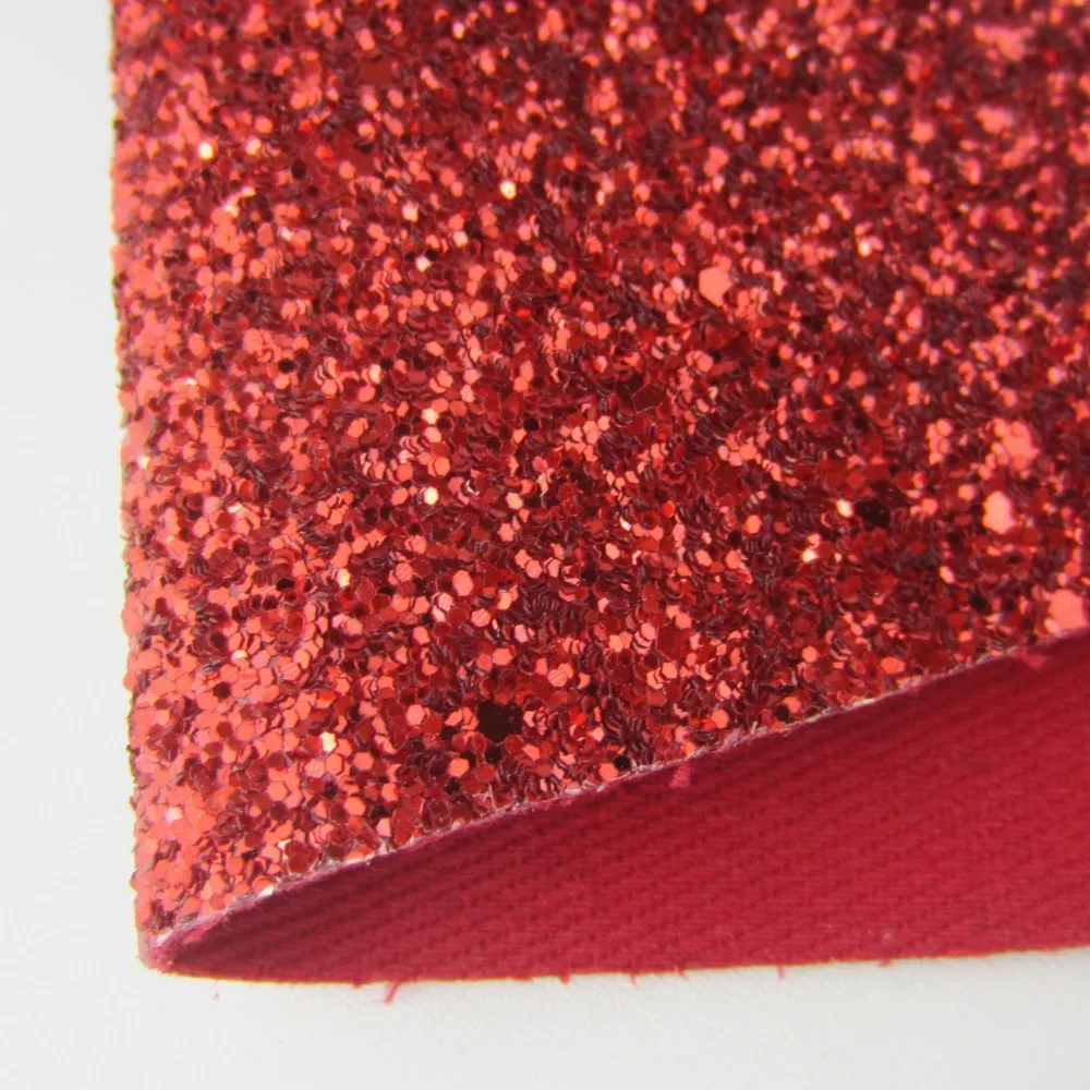 " x 11"(21 см X 29 см) Красные Блестки кожаный лист Искусственный Блеск холщовый лист ткани синтетический блеск для шитья DIY 1 шт. K0028