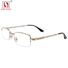 Мужской женский унисекс складные металлические очки для чтения мужские и женские солнечные очки с полуободковой пресбиопические очки+ 1,0 1,5 2,0 2,5 3,0 3,5 4,0 диоптрий