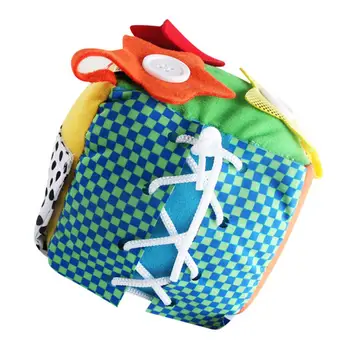 

Daily Life Simulation Plush Baby Educational Puzzle Cognition Toy Square Ball Basic Life Self-care Skills Training Toy