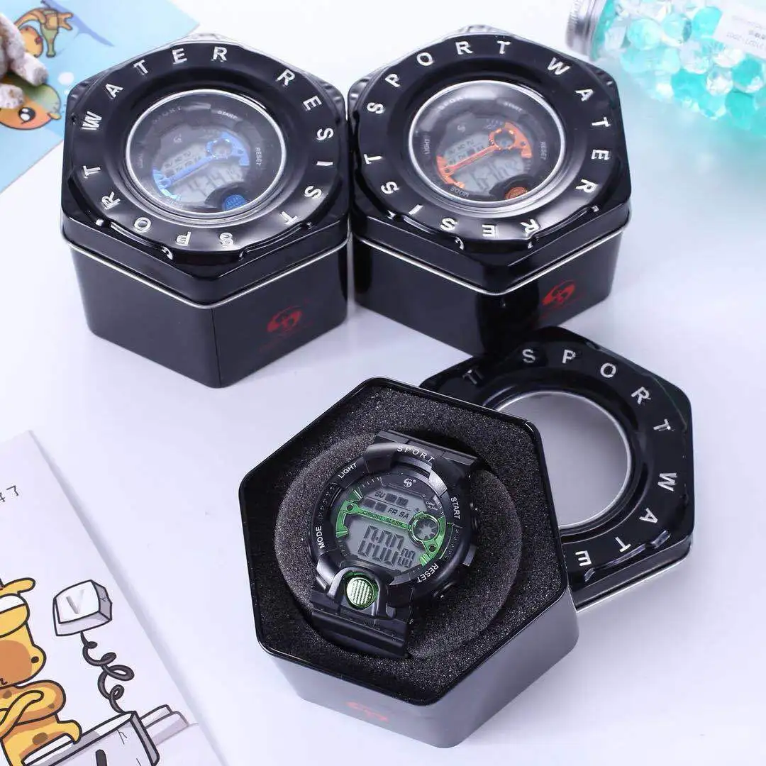 Black Hexagonal Box Mechanical Watch Quartz Watch Electronic Watch The Packing Box Gift Box