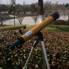 Астрономический телескоп Монокуляр 600/50 мм 100X увеличители со своим штатив-Трипод с H12 H6MM окуляр визирный телескоп 4X18