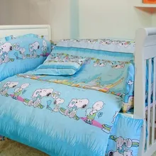 Промо-акция! 7 шт детские постельные принадлежности пакет хлопок детский бампер, набор постельных принадлежностей для малышей,(бампер+ пододеяльник+ матрас+ подушка