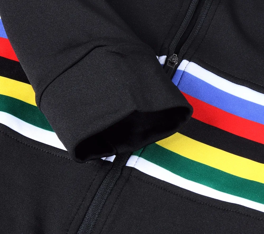 Новинка, зимний теплый флисовый свитер с длинным рукавом для велоспорта SPEXCEL, цвета радуги, черного цвета, одежда для велоспорта, Ropa Ciclismo