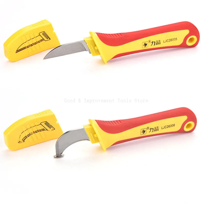 LIJIAN Cable Wire Stripper Knife Electrician Knife Stripping Hook Fixed Blade For Electrician Hand Tools Safety work Knives LIJIAN Cable Wire Stripper Knife Electrician Knife Stripping Hook Fixed Blade For Electrician Hand Tools Safety work Knives