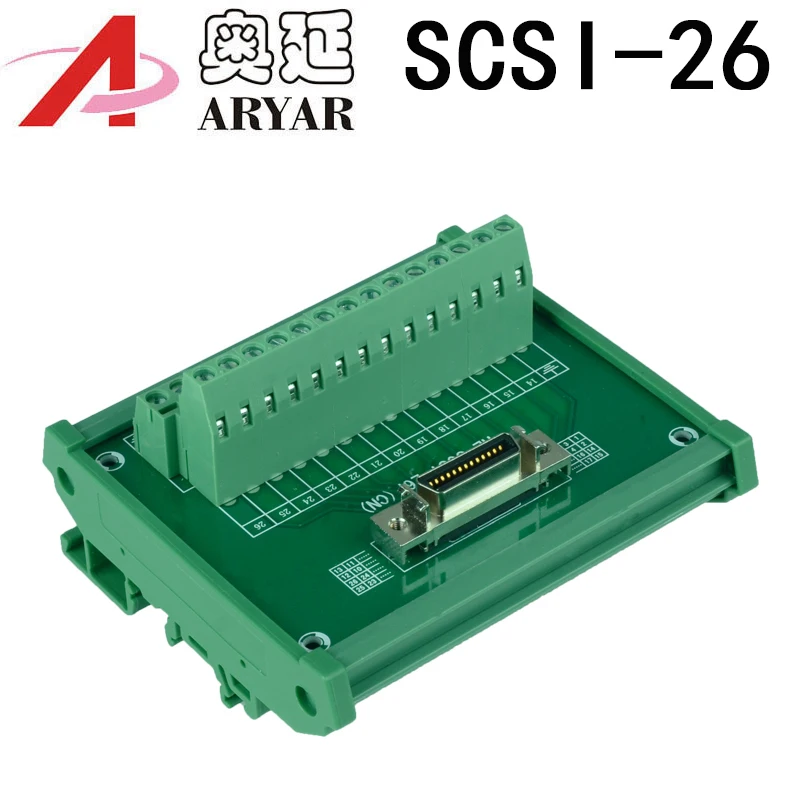 Servo SCSI 26 модуль 26-контактный полушаг/0,0" D-SUB Женская коммутационная плата, DSUB, SCSI26 коммутационная плата с кабелем