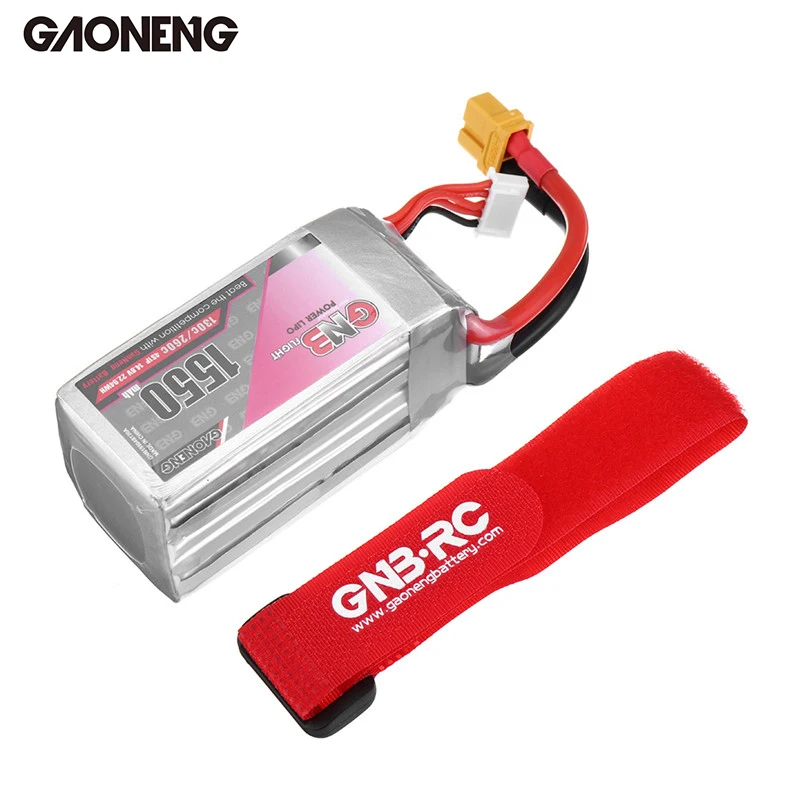 Gaoneng 14 8 V 1550mah 130C 4S Lipo батарея XT60 разъем для Emax HAWK 5 FPV RC модели запасные части DIY