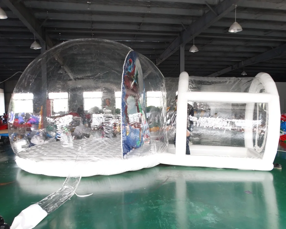 Прозрачный надувной тент прозрачный пузырь дом один туннель надувной пузырь палатка