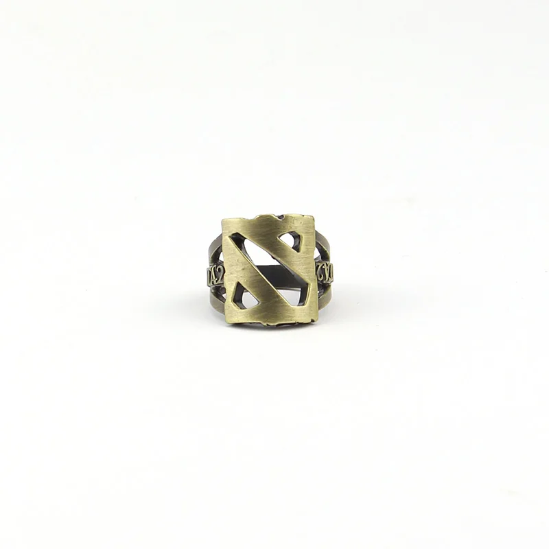 

Hot Game Dota 2 Logo Steel Rings For Dota 2 Game Fans Jewelry Men Ring Bronze Jewelry Accessories For Holder Gift