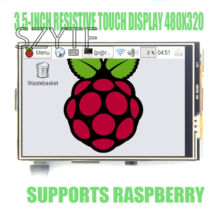 3,5 дюймовый резистивный сенсорный ЖК-дисплей для модели raspberry pi 3 B+ или raspberry pi 2