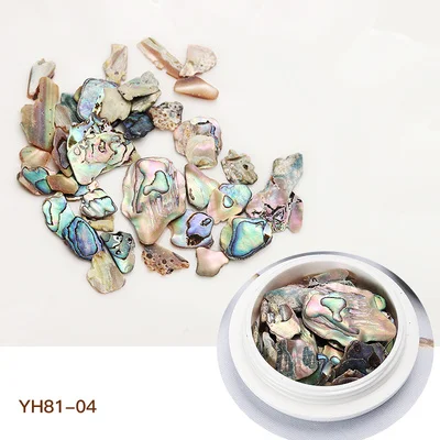 1 коробка для ногтей Seashell Paillette Sequins Abalone Sequins DIY Дизайн ногтя маникюрные неровные ногти с блестками для украшения ногтей - Цвет: YH81-04