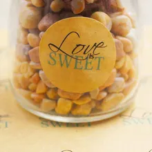 200 шт 30 мм крафт подарочные этикетки с принтом сладкая любовь для подарков/ювелирных изделий/печенья/сувениров ручной работы украшения на заказ лого цену Экстра