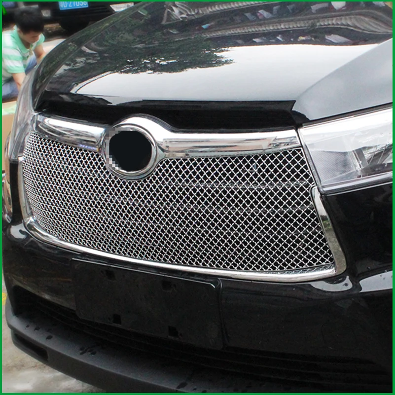 Для Toyota Highlander KLUGER 2015 2016 из нержавеющей стали передний бампер сотовый центр