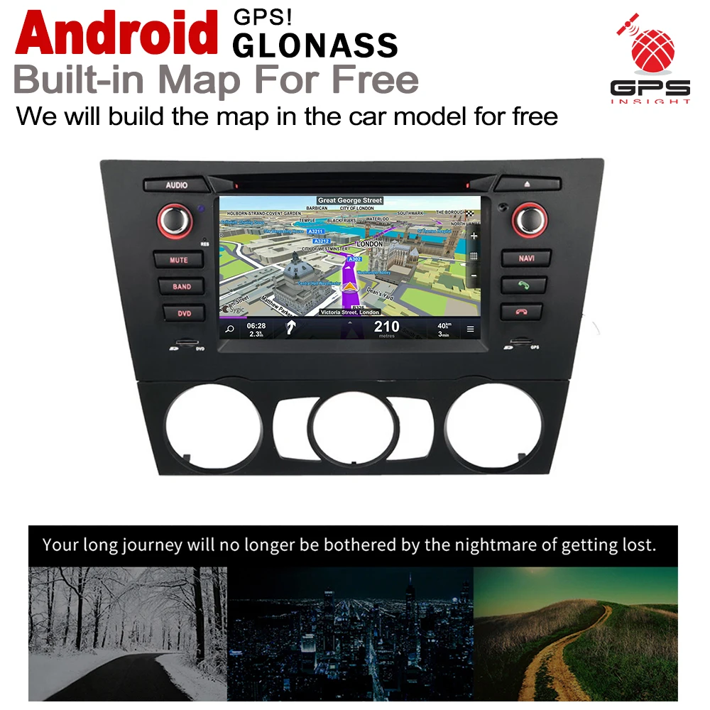 Excellent 2 Din Car Multimedia Player For BMW 3 Series E90 E91 E92 E93 2004~2013 Android GPS Navigation Stereo Autoaudio Car DVD Player 3