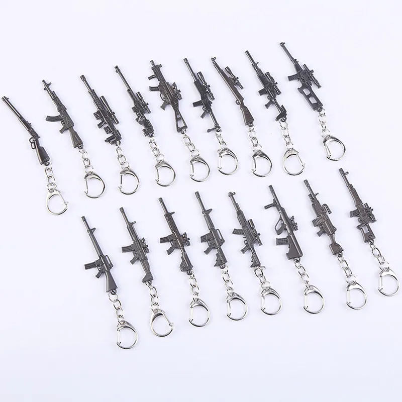 

Simulation Weapon Model Keychain Mini M4A1 98K Gun Key Chain Car Keyring 6CM For Audi BMW Mercedes Benz Volkswagen Jeep Toyota
