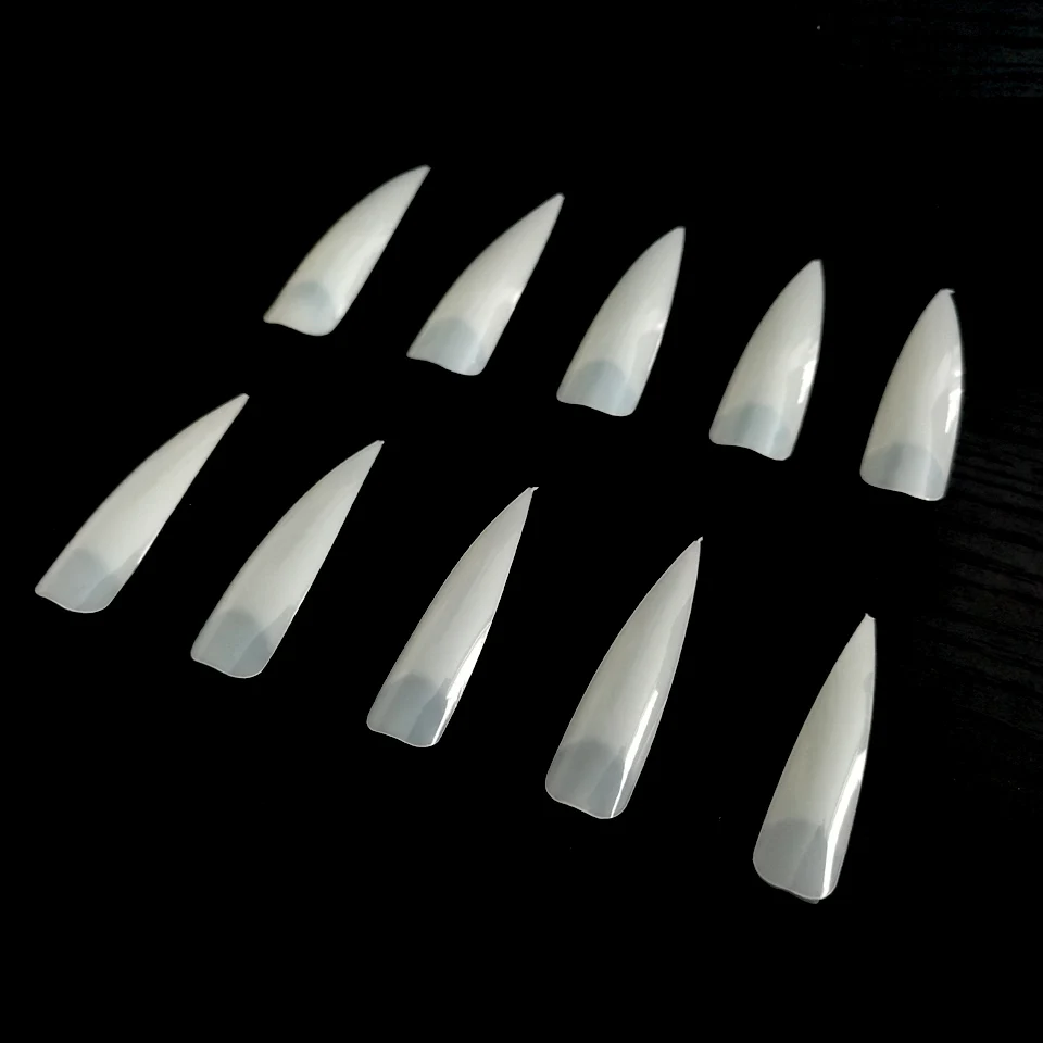 100PCS Cheap False Nail Tips Acrylic Artificial Nails Natural French