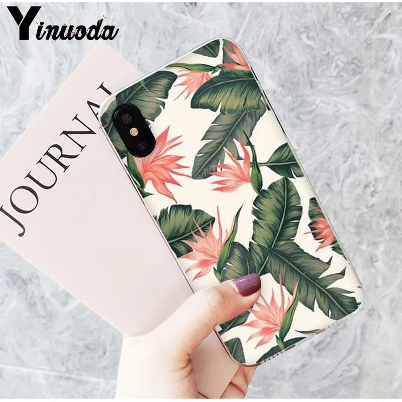 Summer Palm Leaf Banana Leaf Flowers