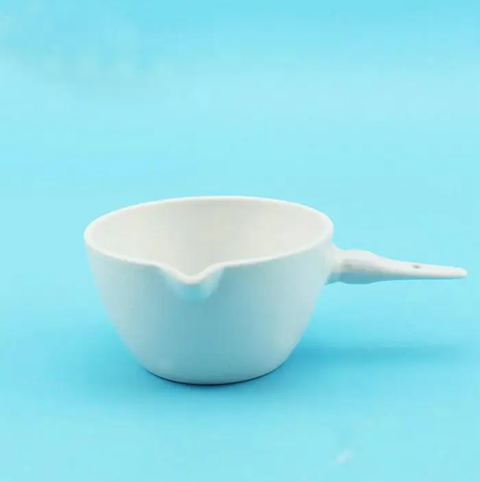 2PCS 30ml to 300ml Ceramic Evaporating Dish With Handle And Spout