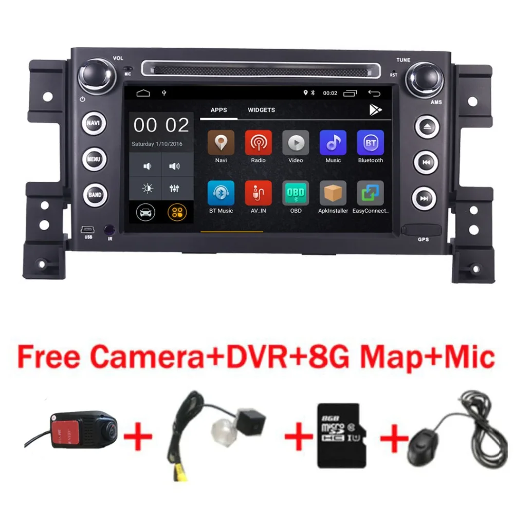 7 &quotHD IPS сенсорный экран Android 10 Автомобильный DVD плеер для Suzuki Grand Vitara Радио Стерео