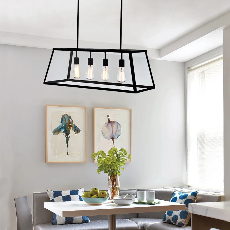 

LED Nordic living room illumination restaurant suspended lamp Industrial retro fixtures loft hanging lighting Bar pendant lights