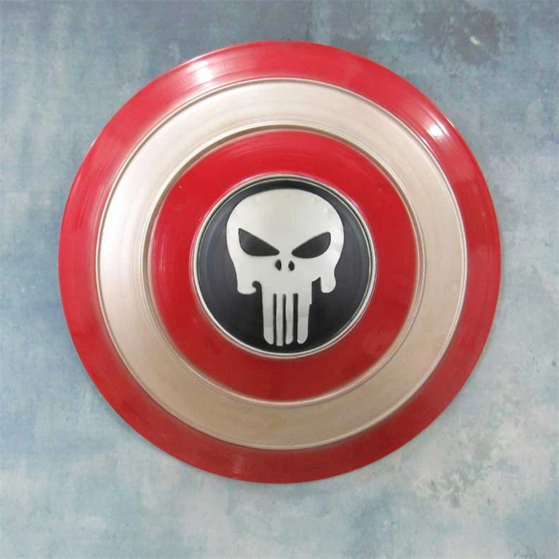 Halloween Cosplay Captain America Frank Castle Industrial Windshield Shield Vintage Wall Bar Decoration Men and Women Applicable