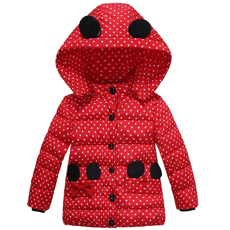 Baby Girls Autumn Winter Coats Kids Clothes Children Clothing Cotton Padded Infant Minnie Dot Warm Outerwear Jackets For Girls Baby Girls Autumn Winter Coats Kids Clothes Children Clothing Cotton Padded Infant Minnie Dot Warm Outerwear Jackets For Girls