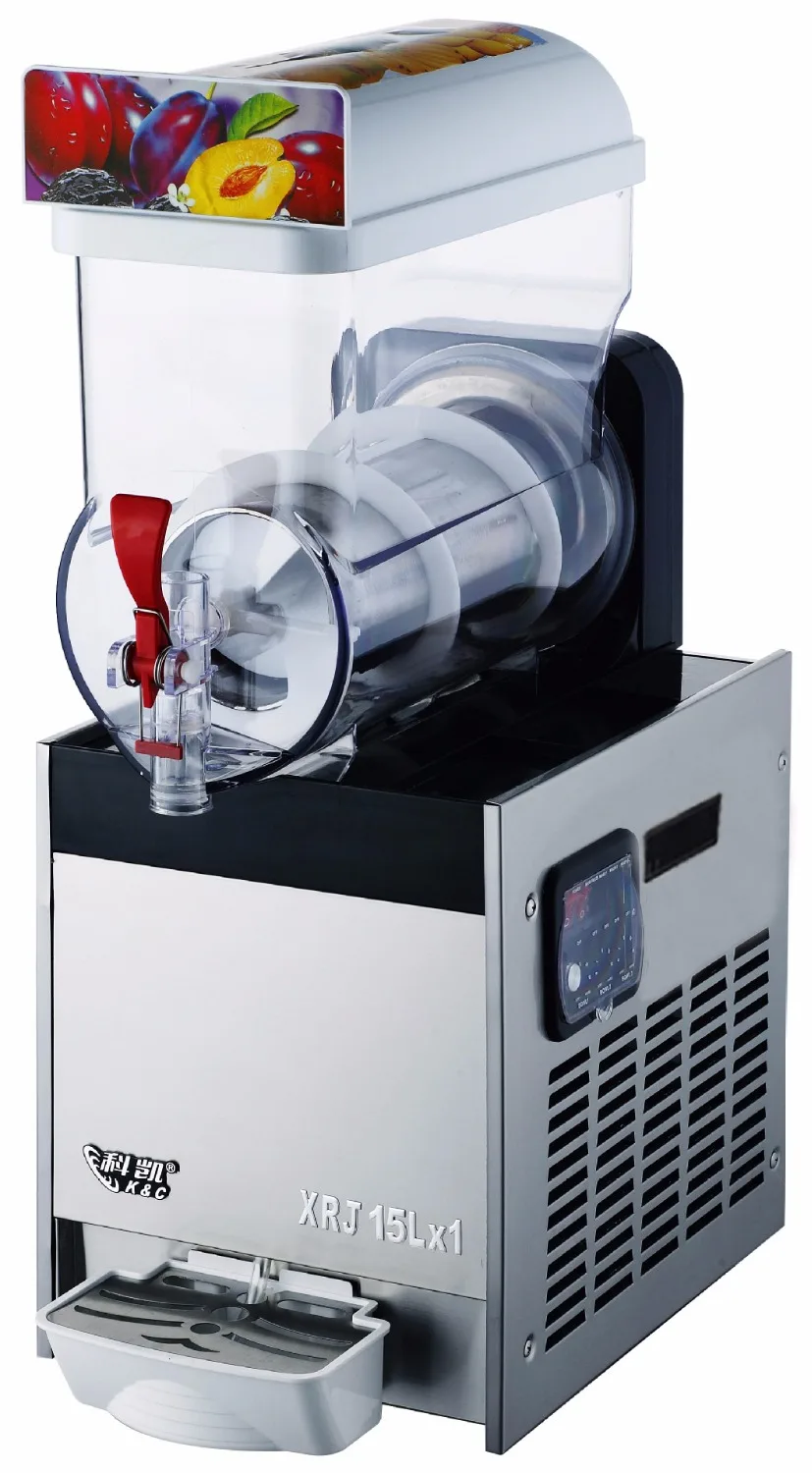 

Free Shipping commercial slush machines Single cylinder with Compressor slush machine sale 15L CE approved