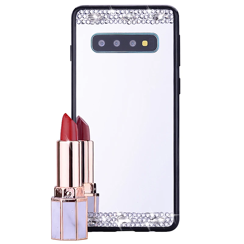 3D view Mirror Case Silicon &amp PC bumper for Samsung S10 S9 S8 Plus J4 J6 Note 10 9 8 A8 A6 A7 2018 A70 A50 Phone Back Cover |