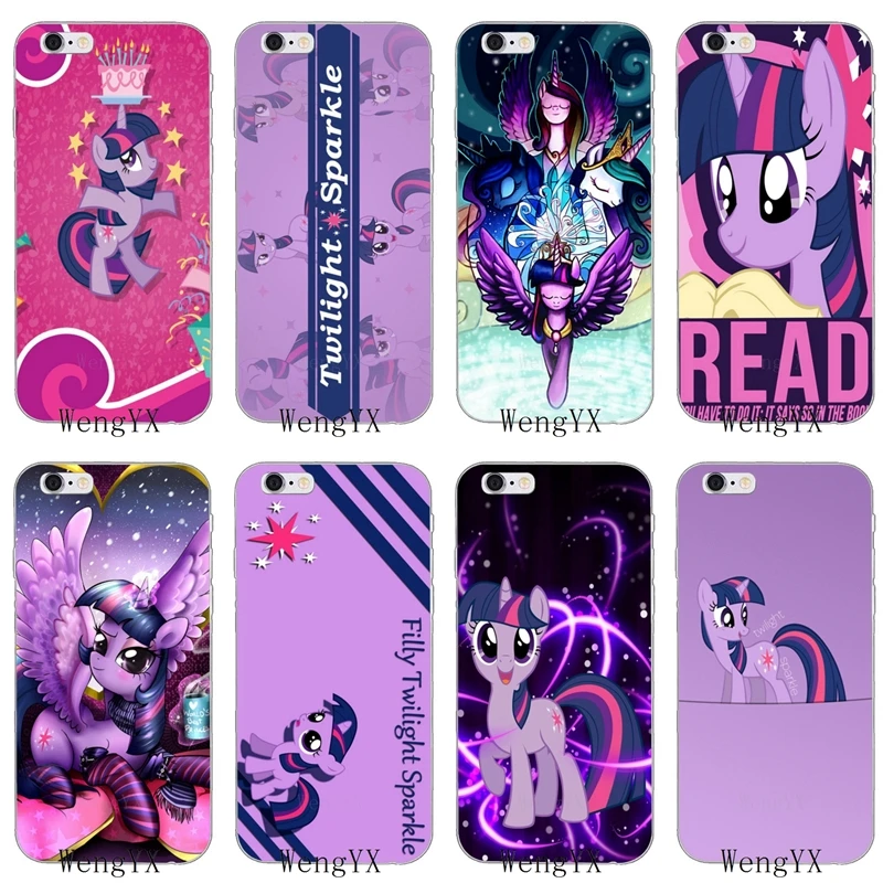 Мягкий блестящий чехол с мультяшным рисунком my little pony сумрачки для Xiaomi Mi A2 8 SE Lite Mix