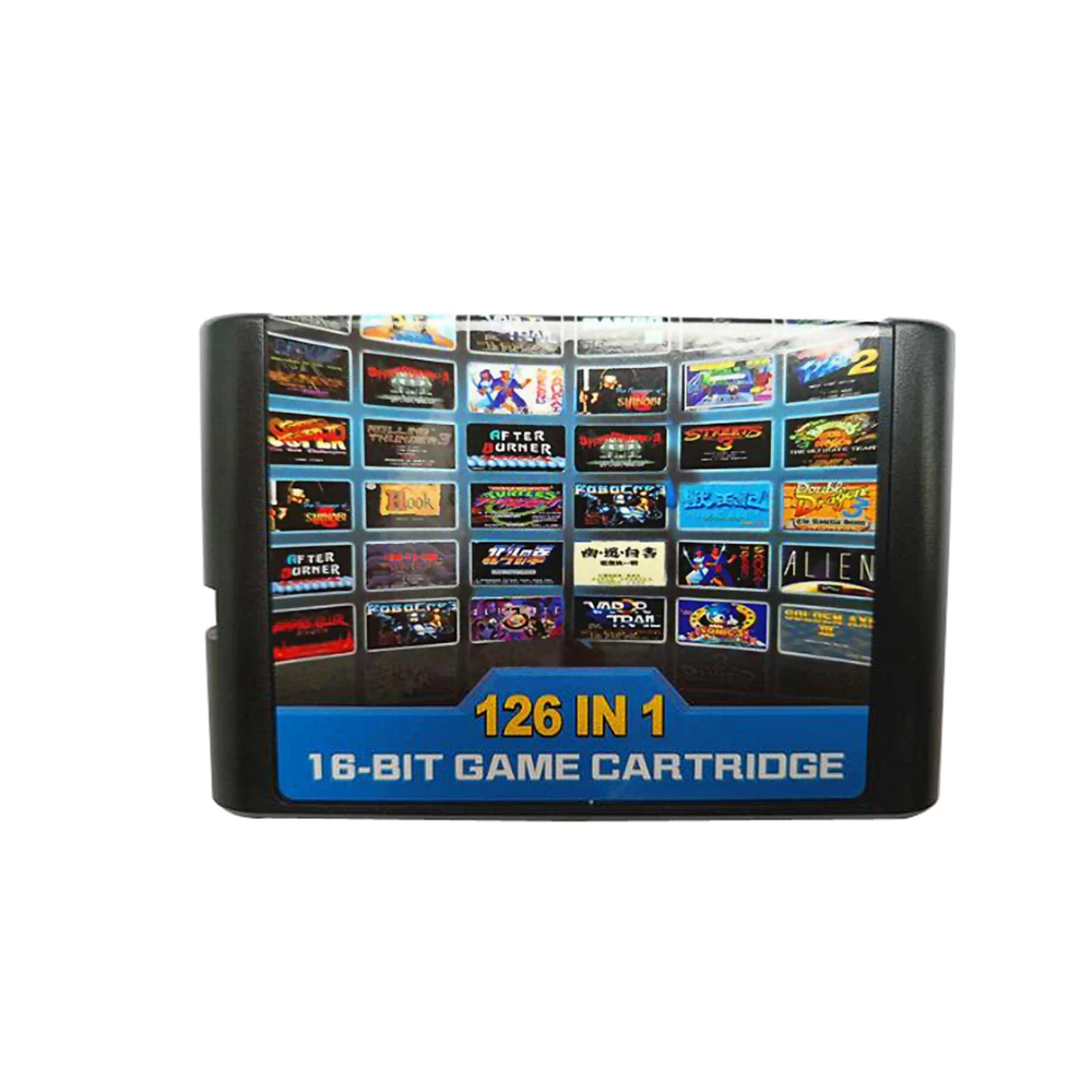 Картриджи 126 в 1 для нескольких игр картриджи Sega Mega Drive MD PAL и NTSC Прямая поставка 16