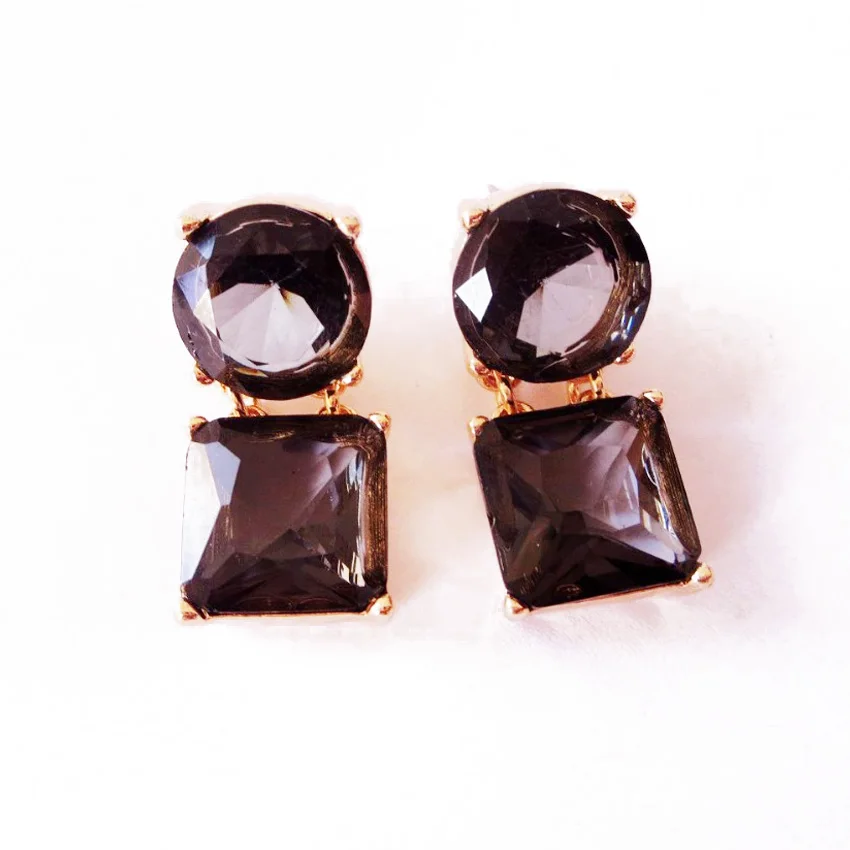 

New Square Round Earring Stud