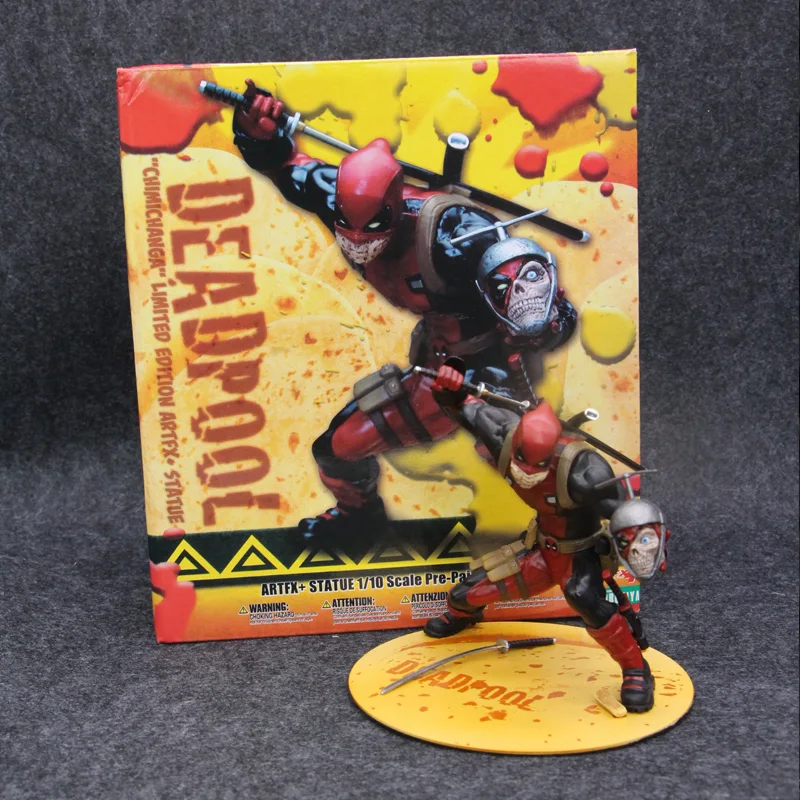 

ARTFX + Marvel X-men Deadpool with Skull Head PVC 16cm Action Figure Toys