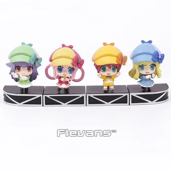 

Anime Cartoon Milky Holmes Sherlock Cordelia Nero Hercule PVC Figures Toys Collection 4pcs/set 6cm
