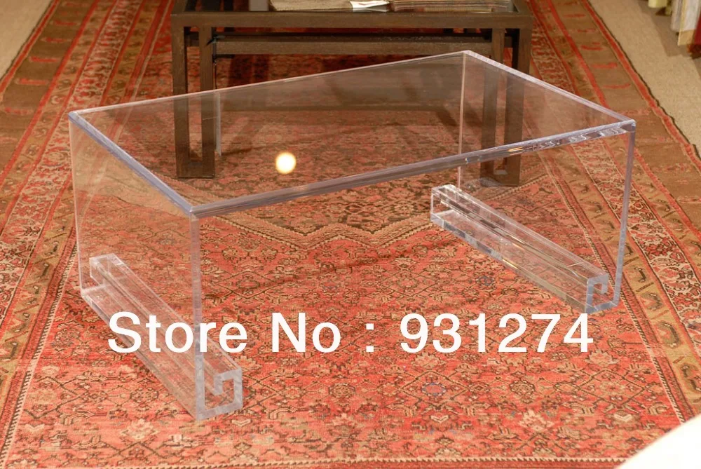 Прозрачный акриловый журнальный столик Lucite Perspex мебель для гостиной|living room