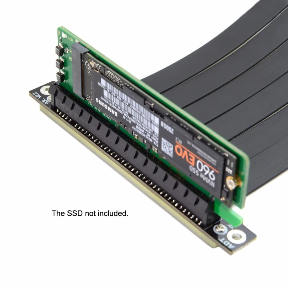 CY NGFF M key NVME AHCI SSD для PCI E 3 0 16x x4 адаптер XP941 SM951 PM951 A110 m6e 960 EVO SSD|Кабели передачи данных|