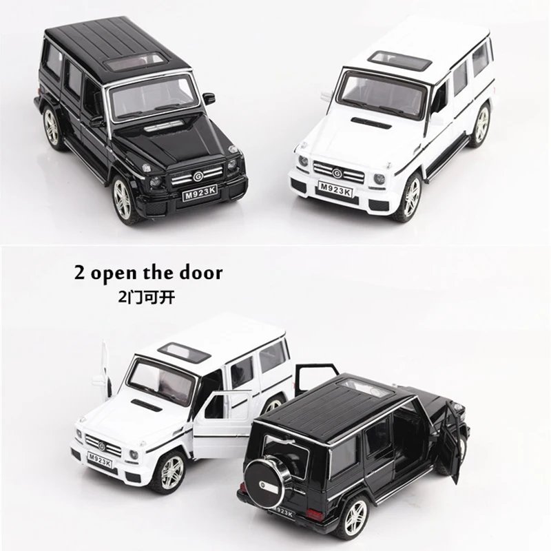 1:24 игрушечная машинка из сплава Benz G65 SUV детская игрушка машина модель моделирование звук и свет дверь оттяните назад автомобиль украшения коллекция подарок