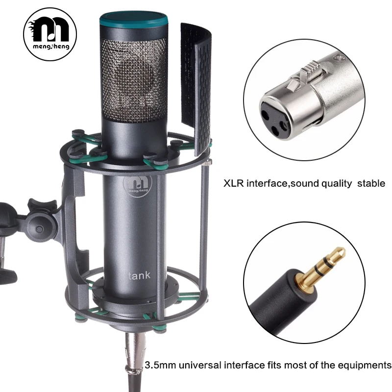 MS новый танк bm 800 Professional Studio Запись конденсаторный микрофон для Computor + Стенд Поп