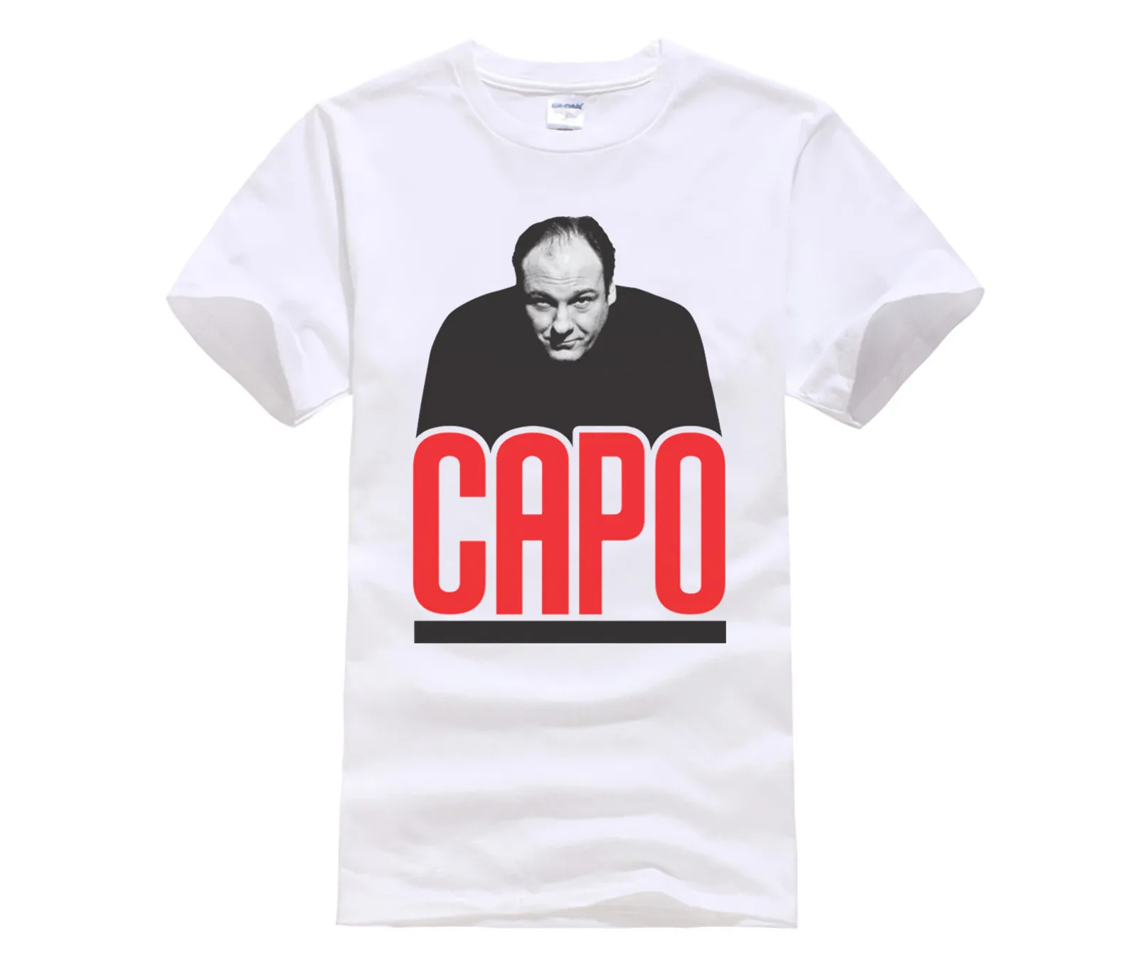 

Men's Print Casual 100% Cotton T-Shirt Popular CAPO TONY SOPRANO UNOFFICIAL THE SOPRANOS T-SHIRT MENS
