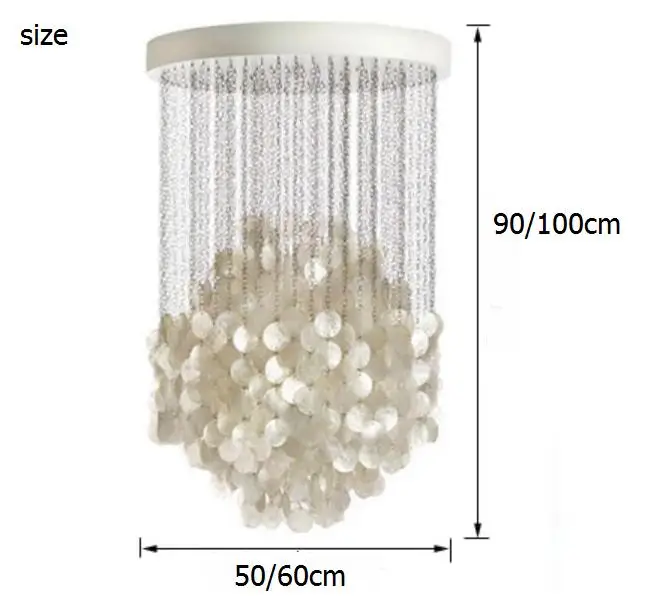 Sea rock ракушками 50/60 см, натуральная основа лампа для создания модного маникюра декоративный светильник в морском стиле подвесной светильник FG263