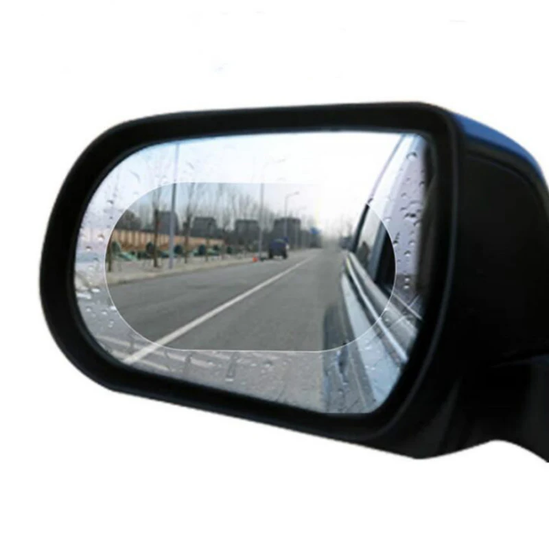 2 шт. Автомобильная зеркальная защитная пленка заднего вида, противотуманная, на окно, прозрачная, непромокаемая, на зеркало заднего вида, Защитная мягкая пленка, авто аксессуары