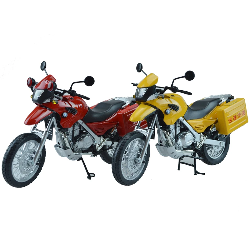

Free delivery fire express motorcycle model toy car children toy car decorative gift collection 1:12