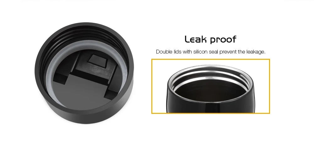 Self-lock Portable French Press Coffee Tea Maker Bottle with Separation Filter