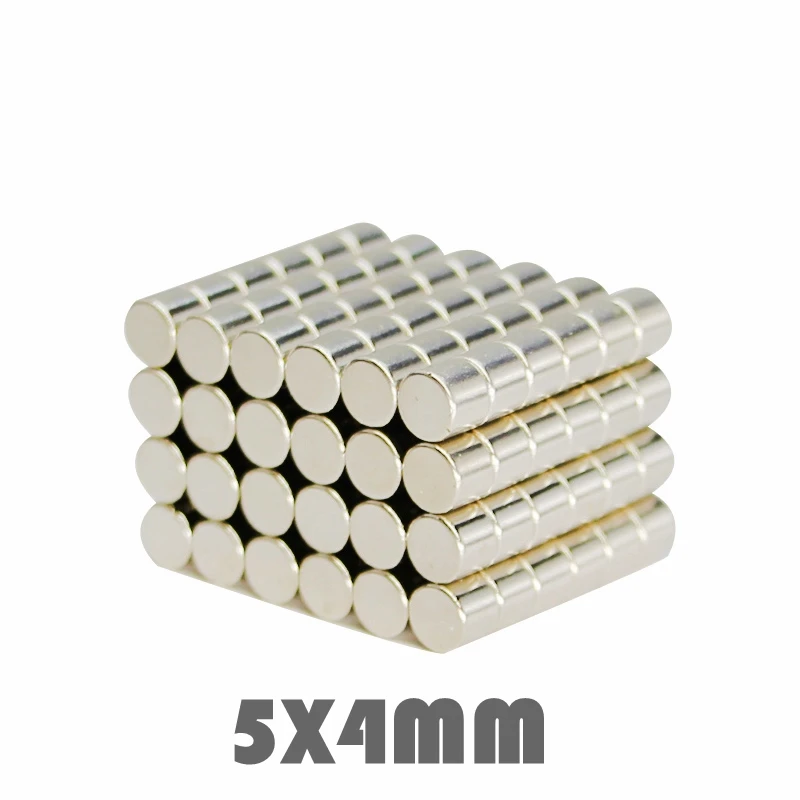 

50/100/200pcs N35 Neodymium magnet 5x4mm Super strong round powerful magnet permanent neodymium N35 magnetic Rare Earth disc