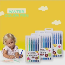 12-18-24 цвета/набор кисть цвета воды манга мягкий перо цветной маркер ручки для эскиза манга графическое Рисование цветная ручка подарок для ребенка