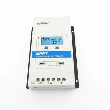 

10/20/30/40A TRIRON USB1+DS1 Series Modular MPPT Solar Charge Controller Battery Charger Regulator USB LCD backlight Tracer