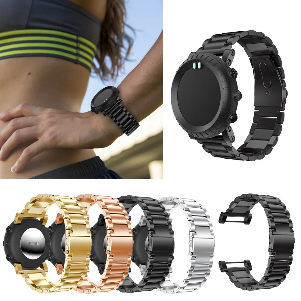 

Watch Band Stainless Steel Strap Bracelet Wristband Adjustable Replacement For Suunto Core 175cm BFOF